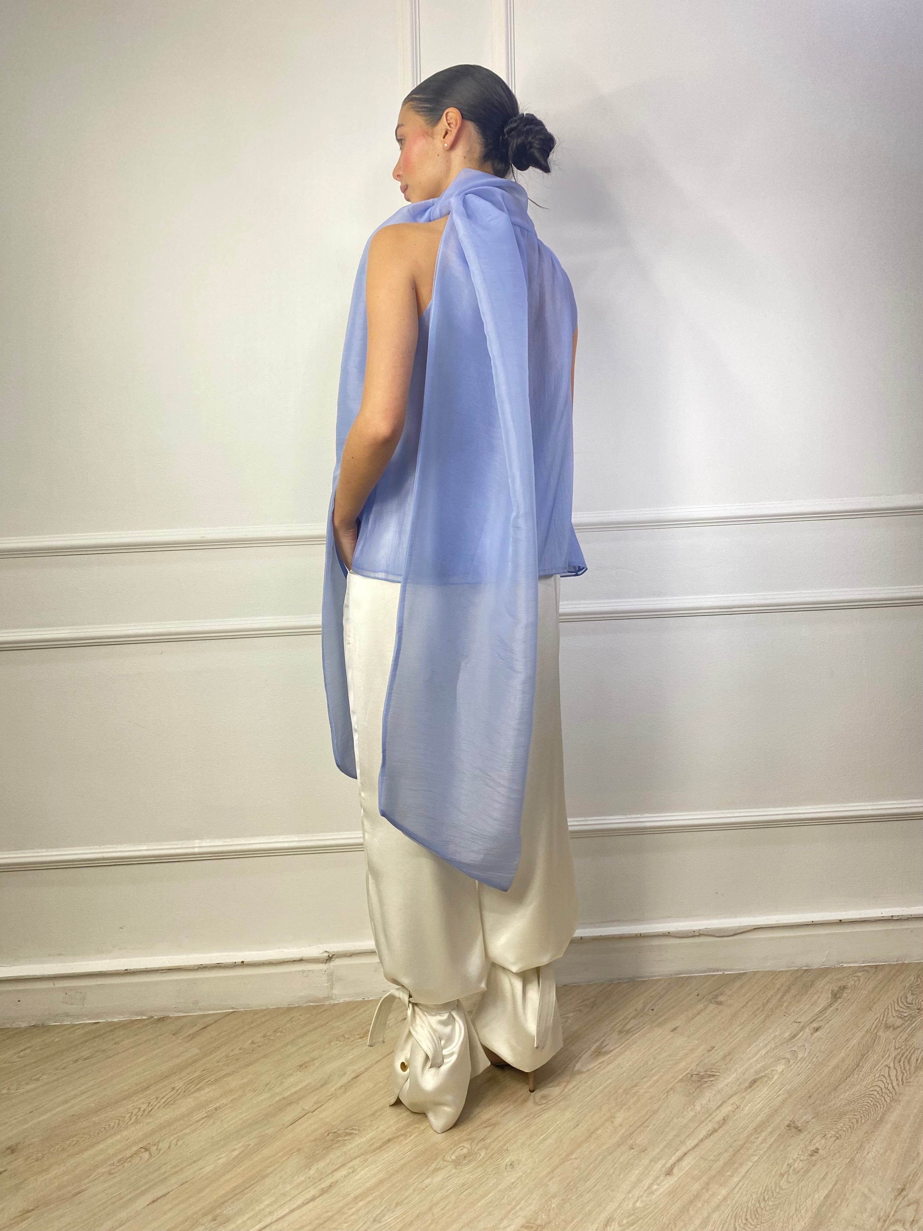 BLUSA HALTER ORGANZA