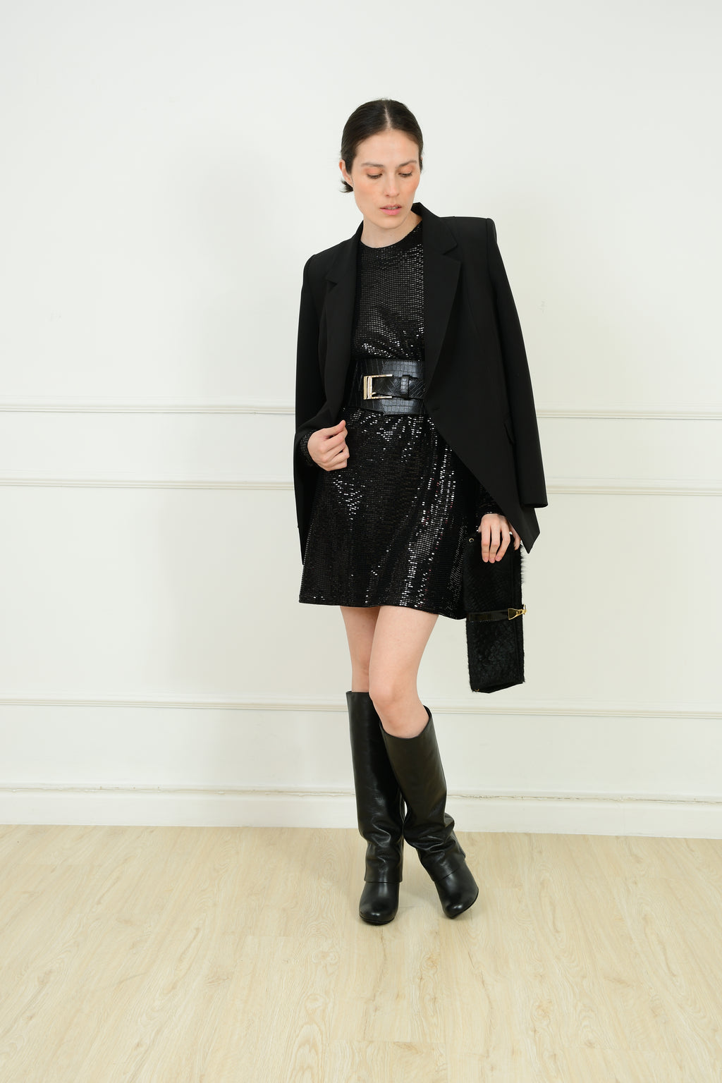 VESTIDO LENTEJUELA CORTO