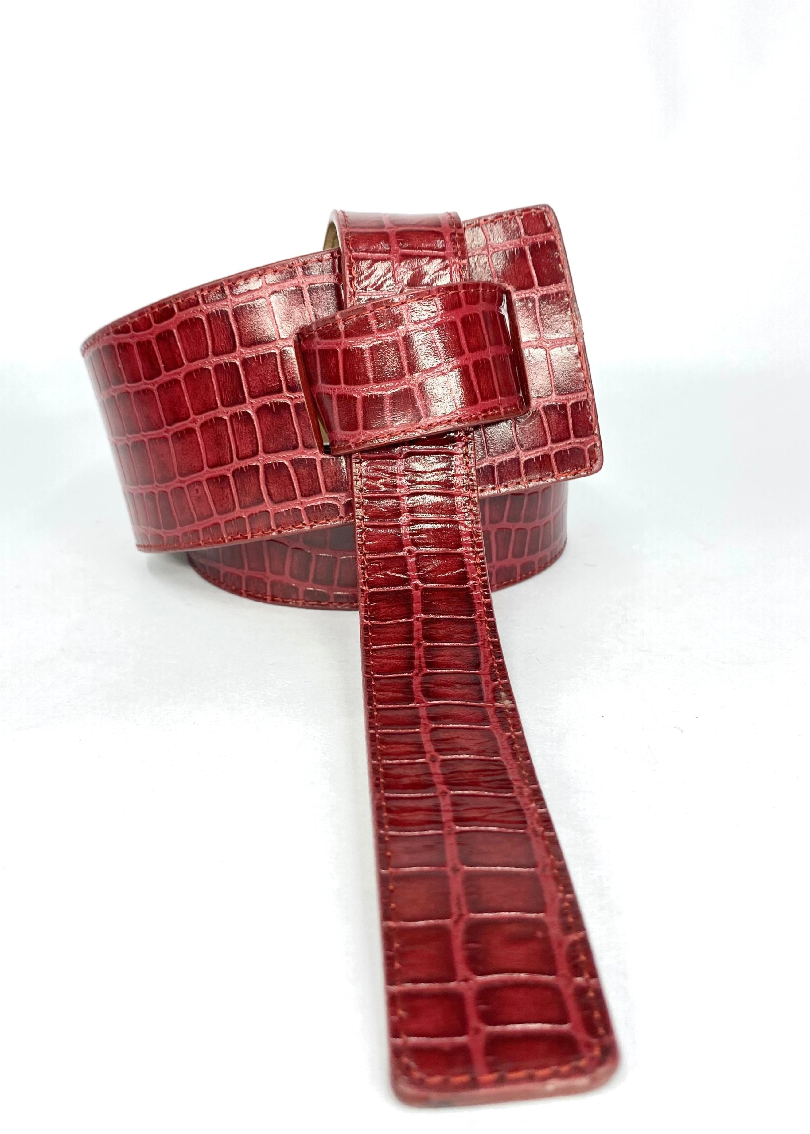 CINTURÓN CROCO NUDO